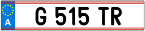 Trailer License Plate